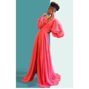 Kimberly Goldson Long Sleeve Maxi Dress